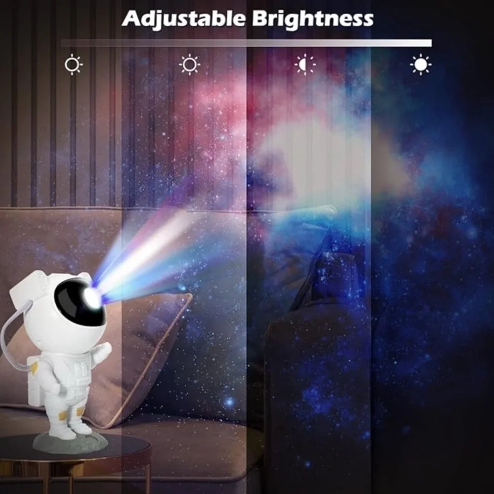 Astronaut Star Projector with Remote Control - White